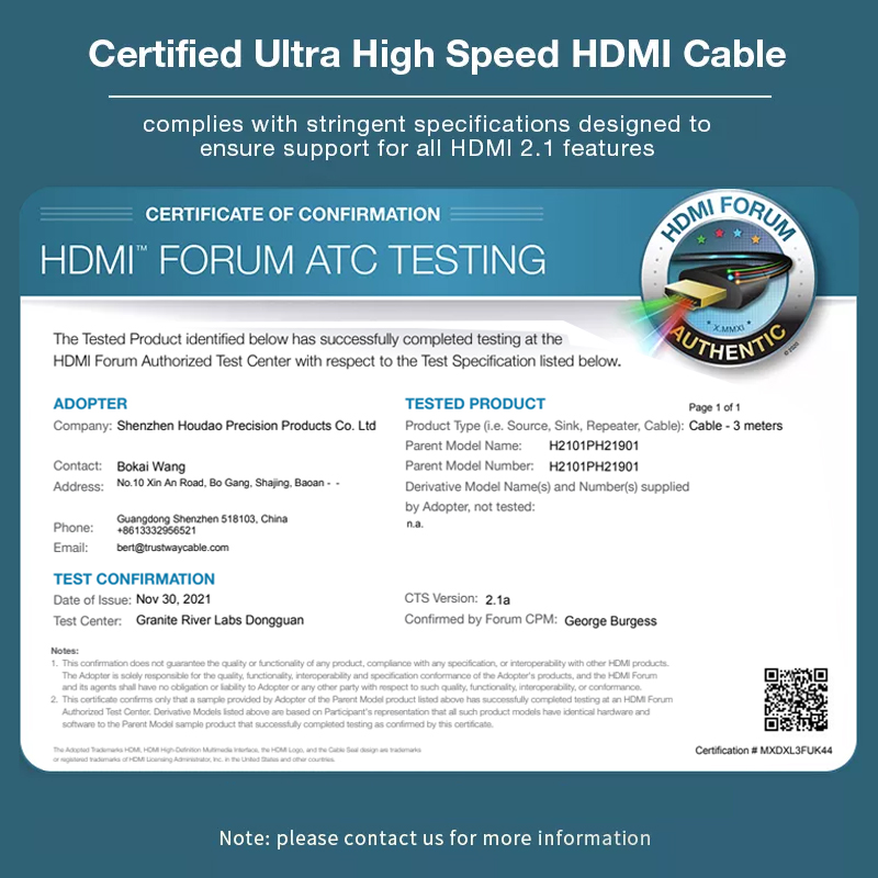 HDMI 3M 认证