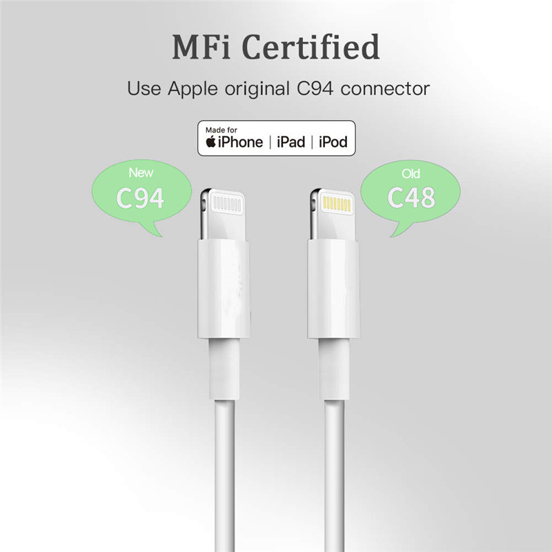 Cáp MFI USB A đến Lightning TPE (2)