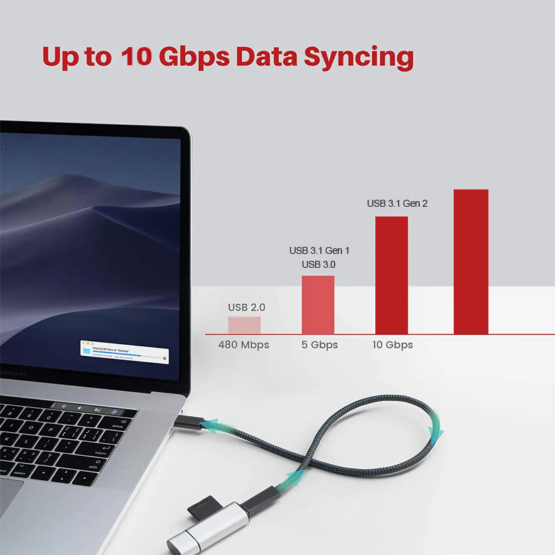 USB 3.1 C gen2 hane till hona 10 Gb