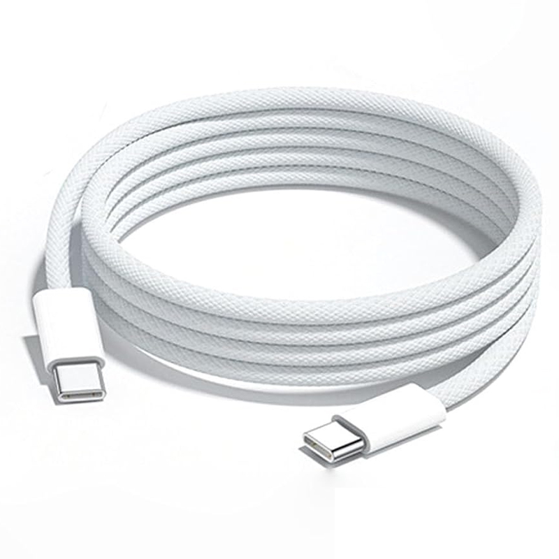 Câble USB-C Vers USB-C (Type-C) 1m - Pour MacBook, IPad, Galaxy - Noir - Neuf Générique